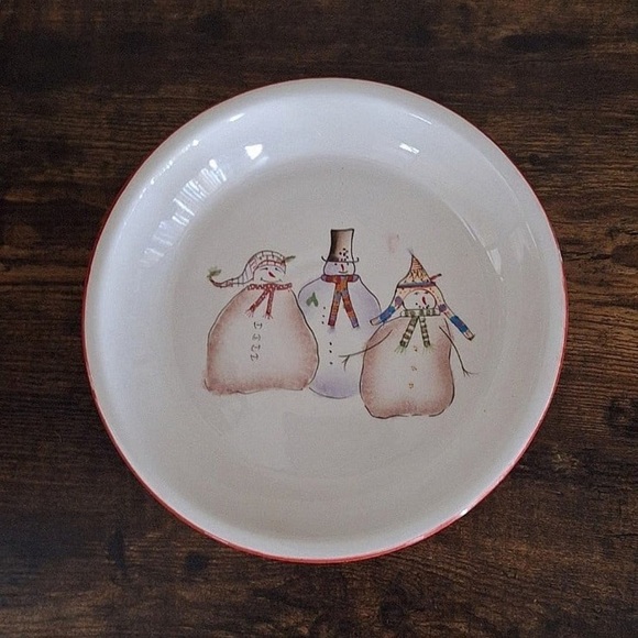 Sakura Snowmates Debbbie Taylor Kerman Pie Plate Bowl - Picture 2 of 10